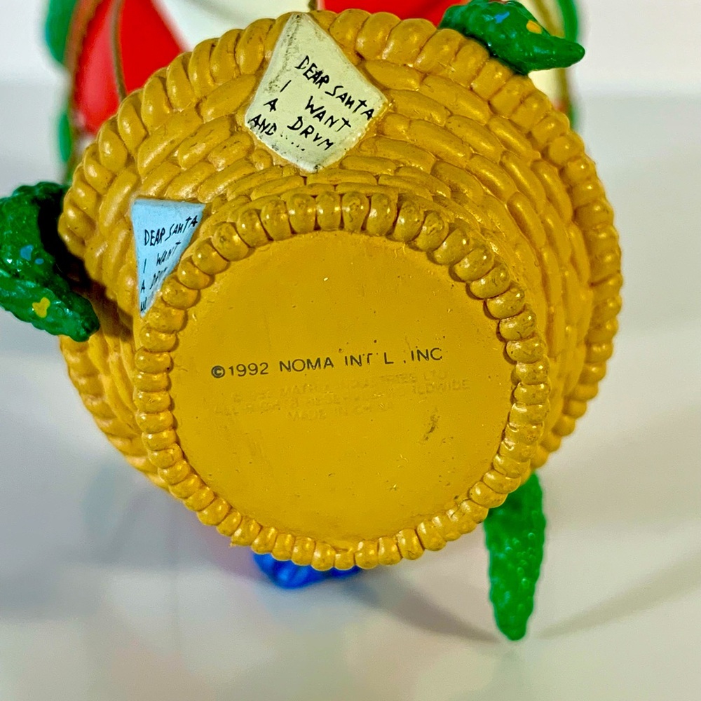 Noma Collectable Ornaments 1992 Ornamotion Santa Hot Air Balloon Christmas - Picture 7 of 9